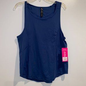 Yogalicious Blue Activewear Tank Top Small Womens Spring Navy schoop
